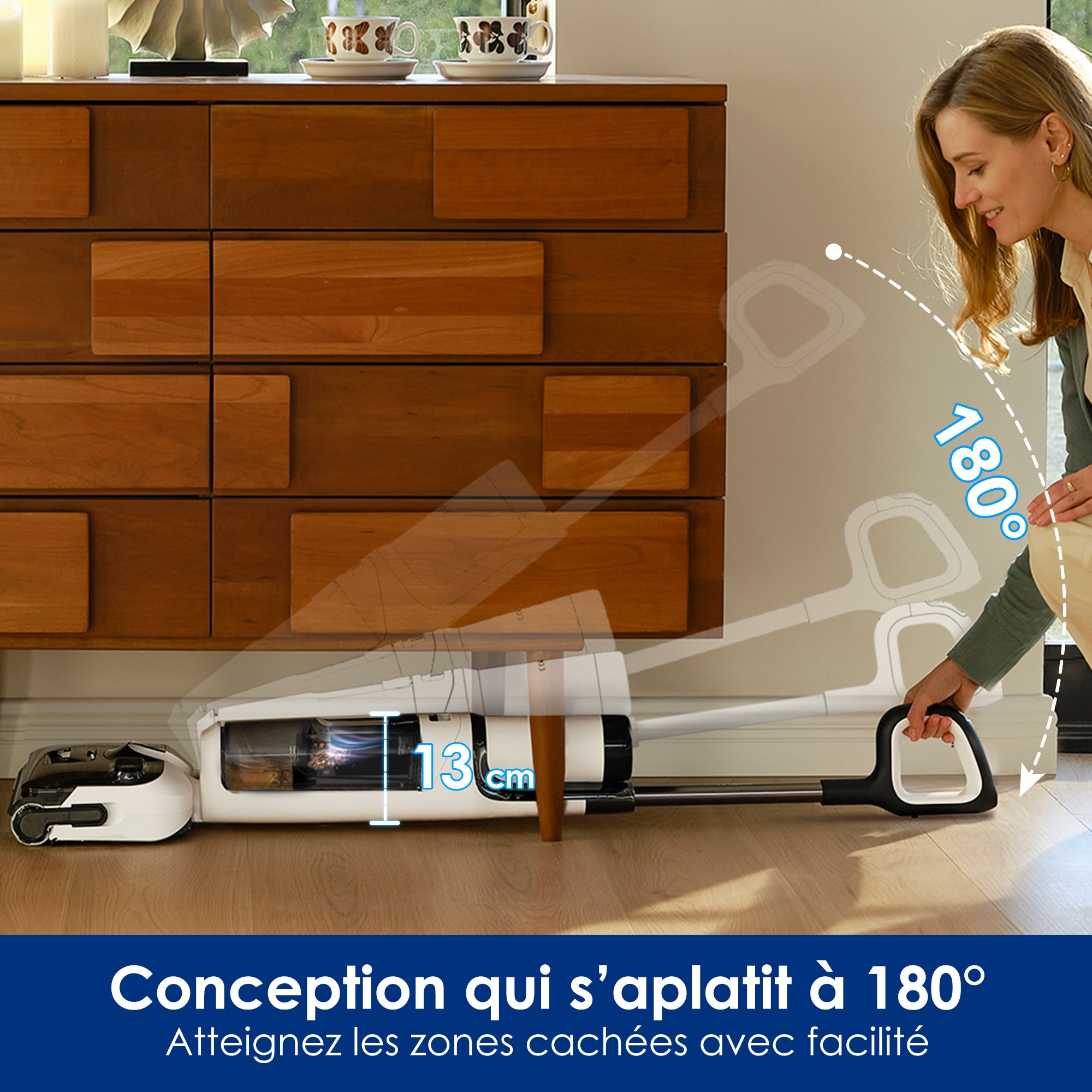 Tineco Floor ONE STRETCH S6 Aspirateur Eau et Poussière Laveur de Sols