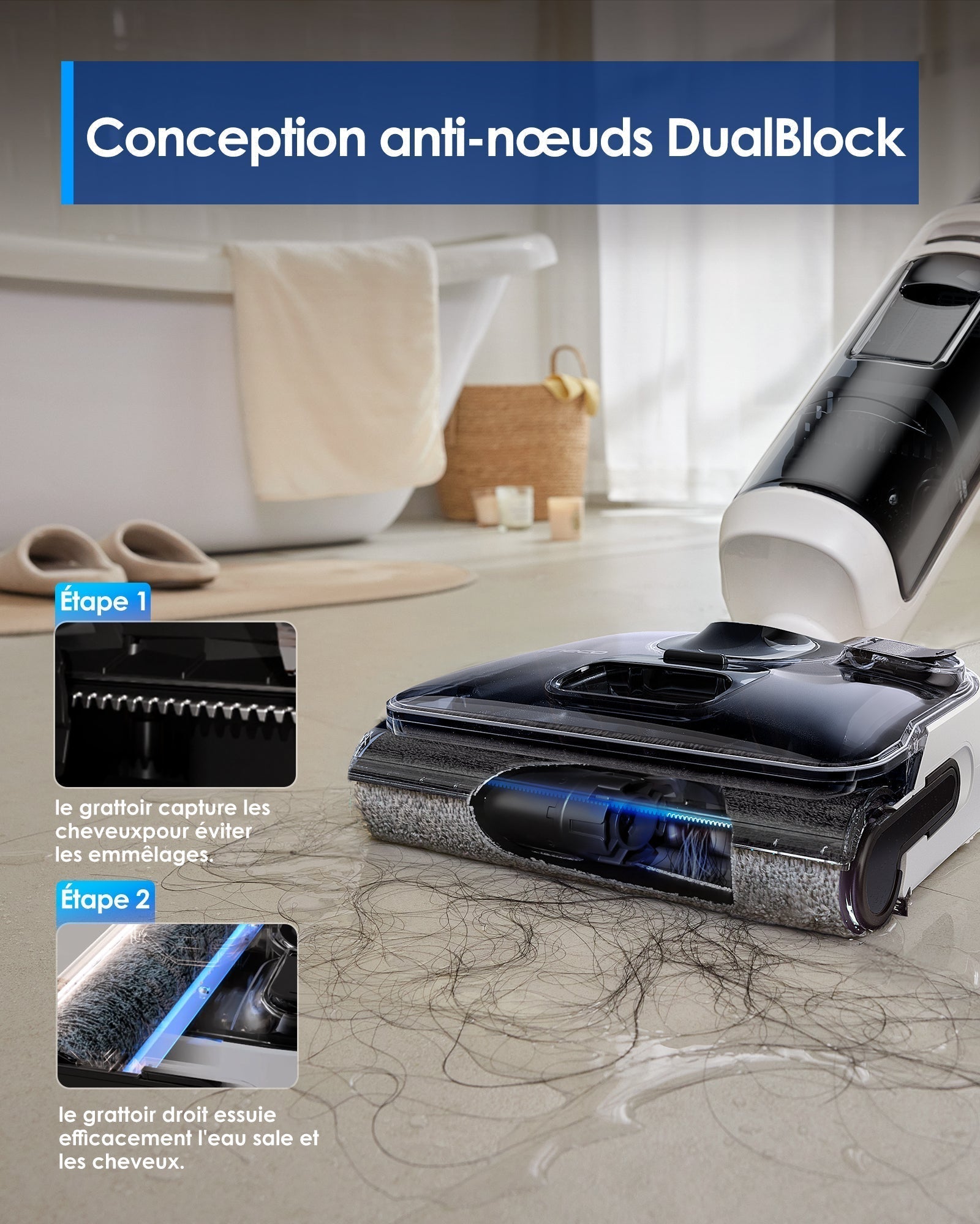 Tineco Floor ONE Switch S6 Stretch Aspirateur Laveur Sec Et Humide