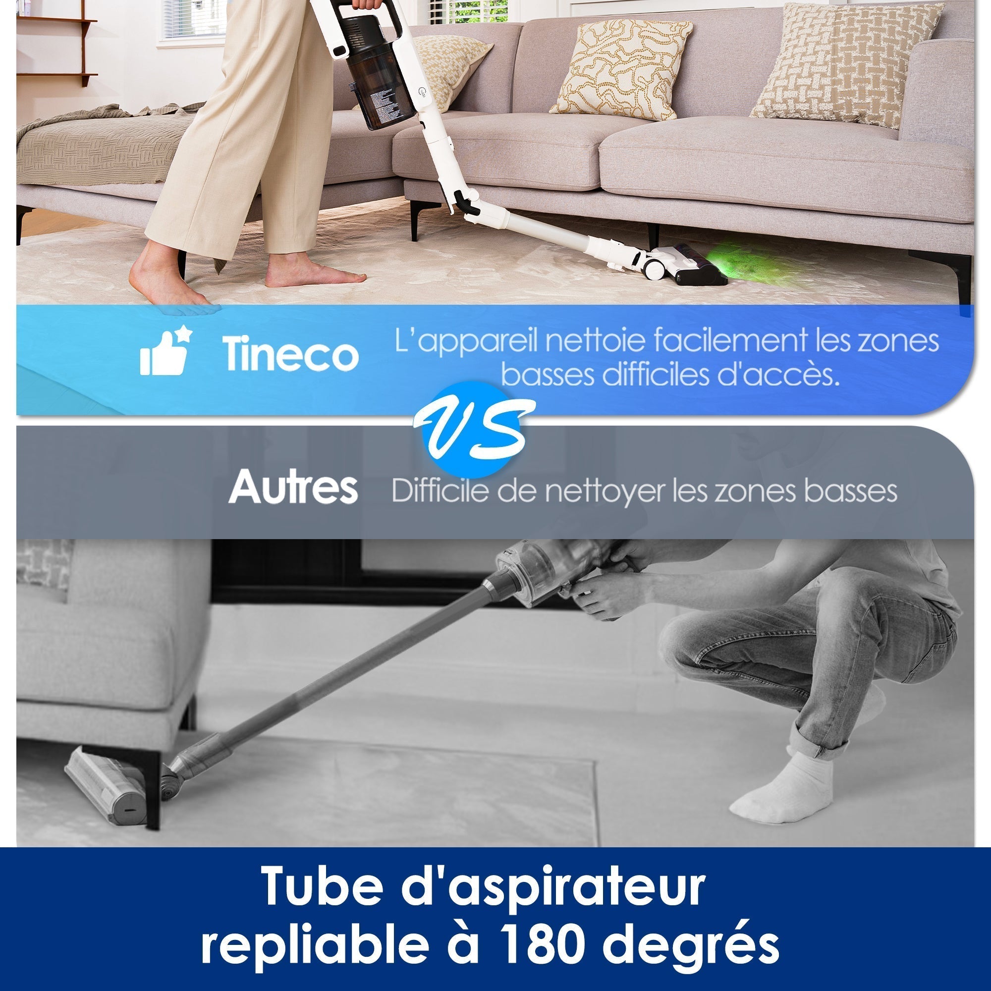 Tineco PURE ONE A50S PLUS Aspirateur Balai Sans-Fil