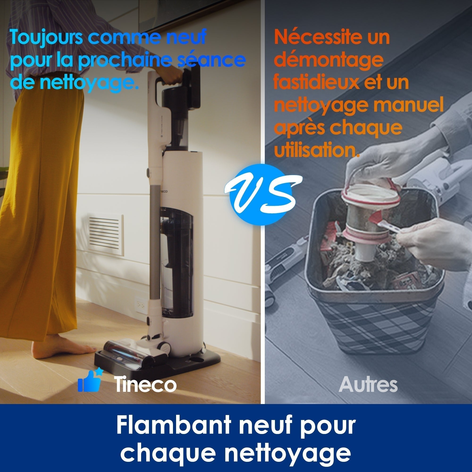 Tineco PURE ONE Station 5 PLUS Aspirateur Sans-Fil Intelligent